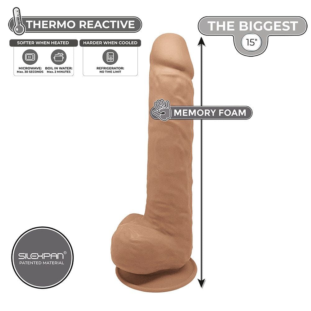 Doc Johnson Dildos Doc Johnson 15" Silex-D Dildo Vanilla