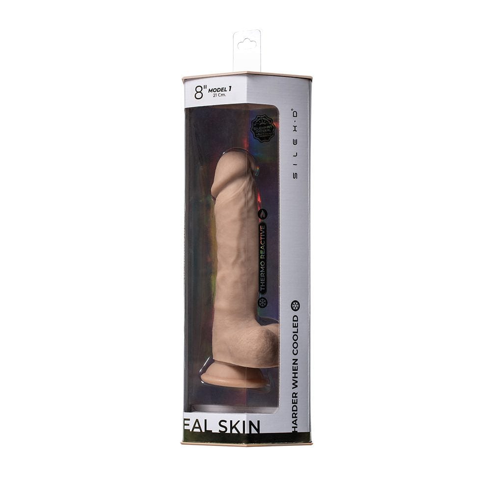 Doc Johnson Dildos Doc Johnson 8" Silex-D Real Skin Model 1 Dildo Vanilla