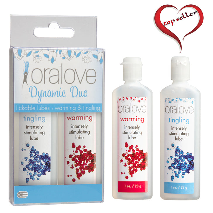 Doc Johnson Oralove Delicious Duo Warming & Tingling Lickable Lube