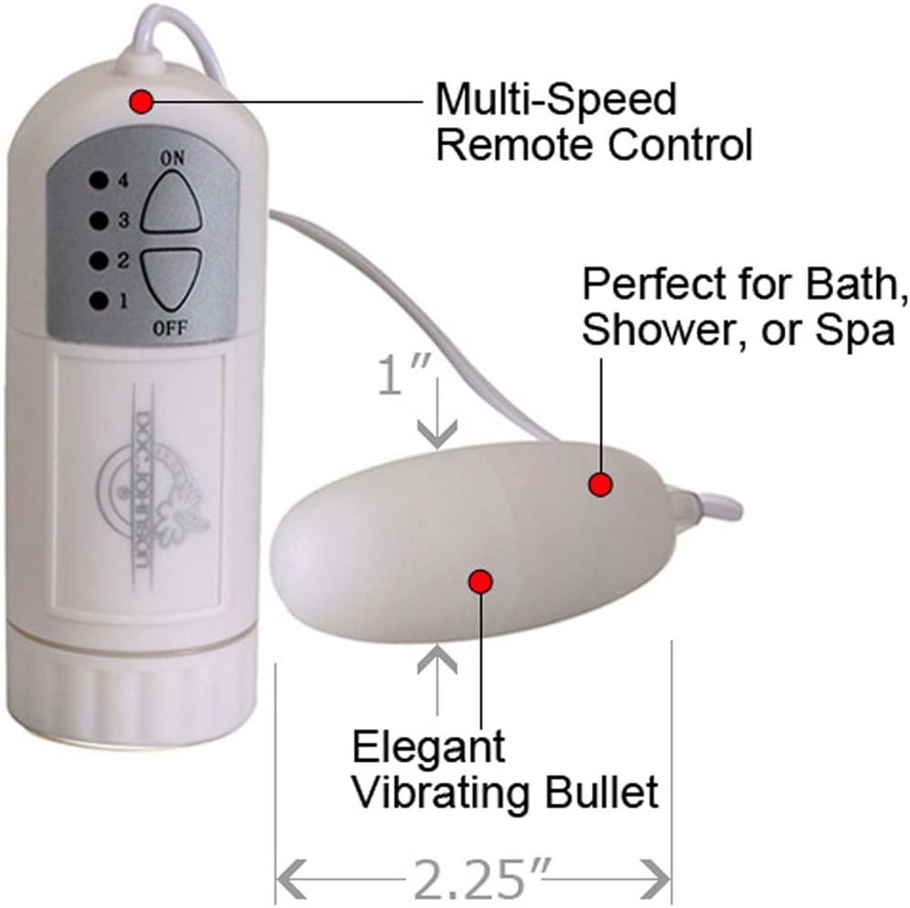 Doc Johnson White Nights Bullet And Controller