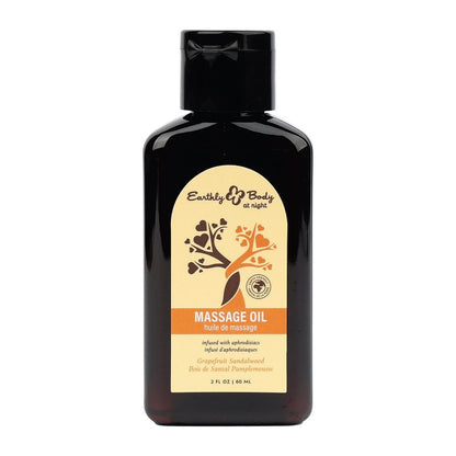 Earthly Body Lubes & Lotions 2oz Earthly Body Grapefruit Sandalwood Aphrodisiac Massage Oil