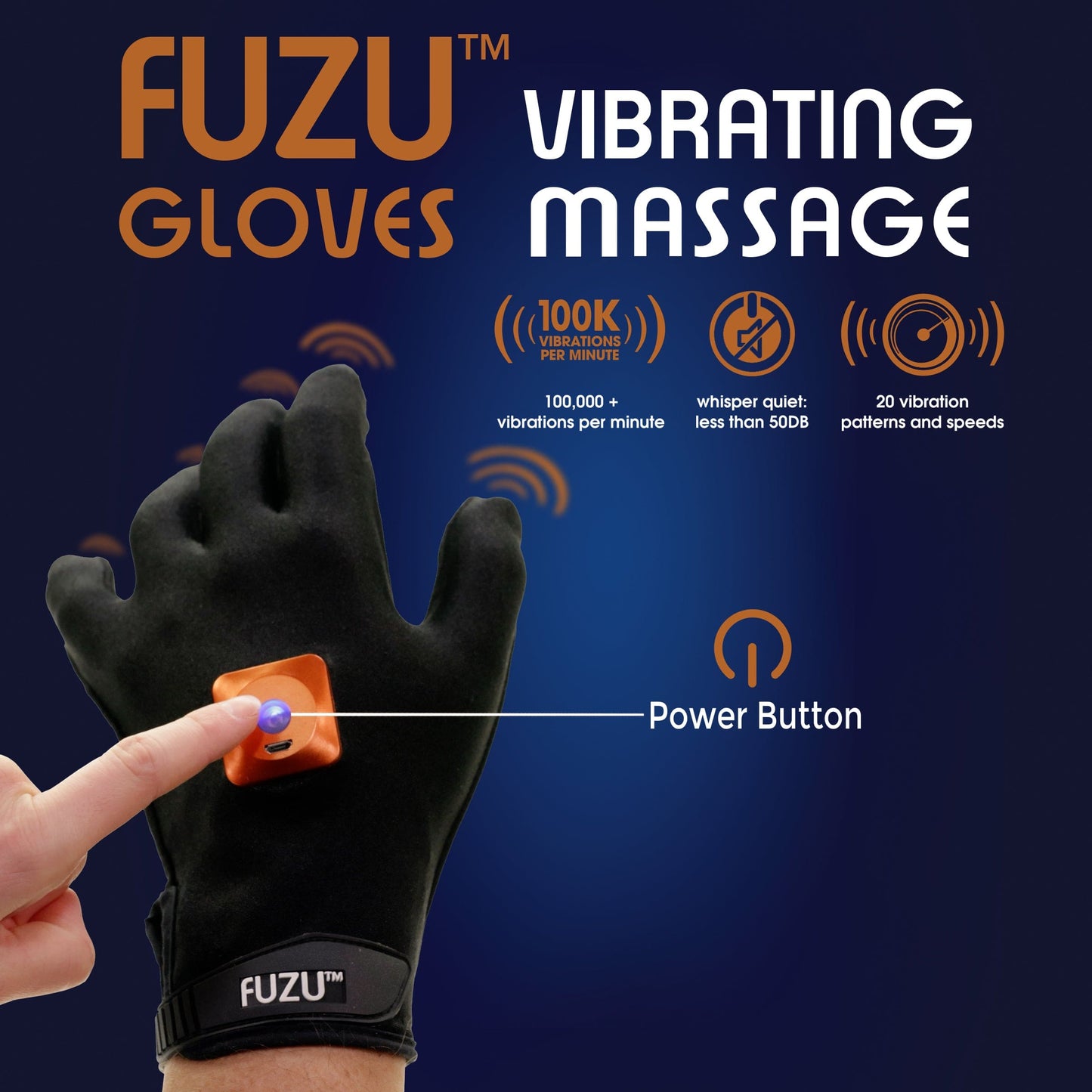 Fuzu Massagers Fuzu Rechargeable Vibrating Massage Glove