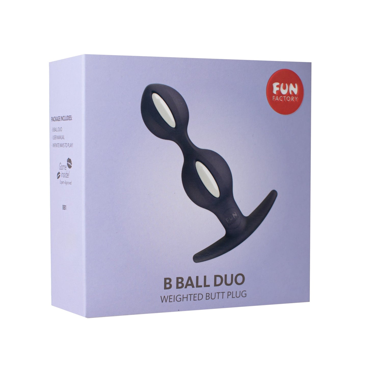 Fun Factory Anal Toys White/Violet Fun Factory B Ball Duo Reactive Anal Plug