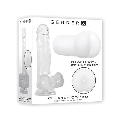 Gender X Stroker Gender X Clearly Dildo & Stroker Set