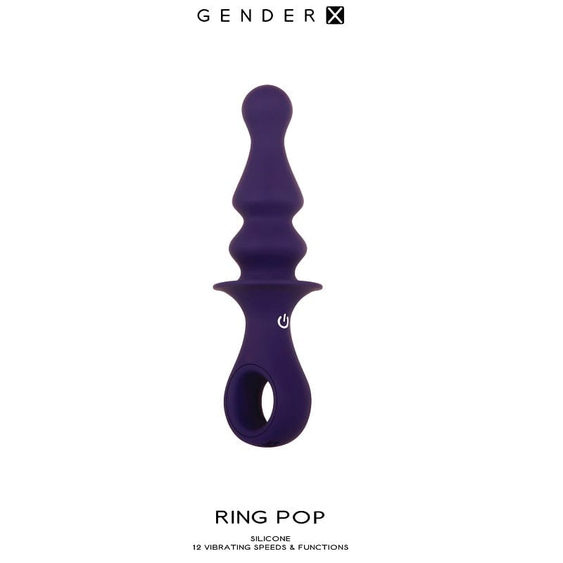 Gender X Butt Plugs Gender X Ring Pop Vibrating Plug Purple