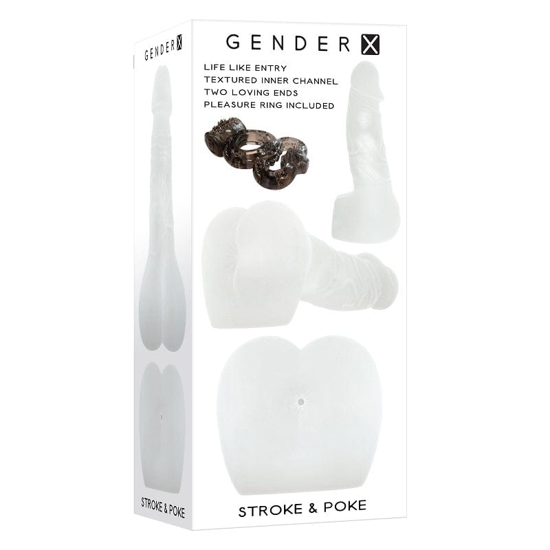 Gender X Stroker Gender X Stroke & Poke Stroker with Cock Ring