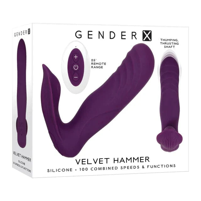 Gender X Vibrators Gender X Velvet Hammer Wearable Massager Purple