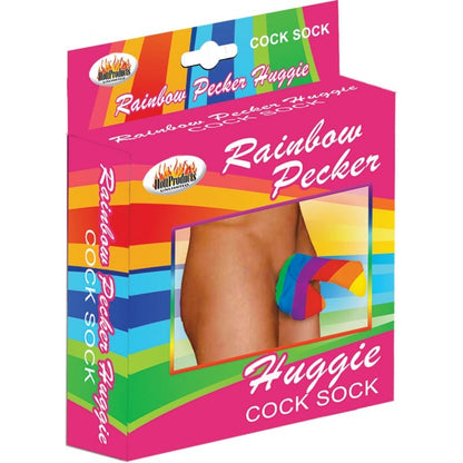 Hott Products Novelties & Parties Hott Products Rainbow Pecker Huggie Cock Sock