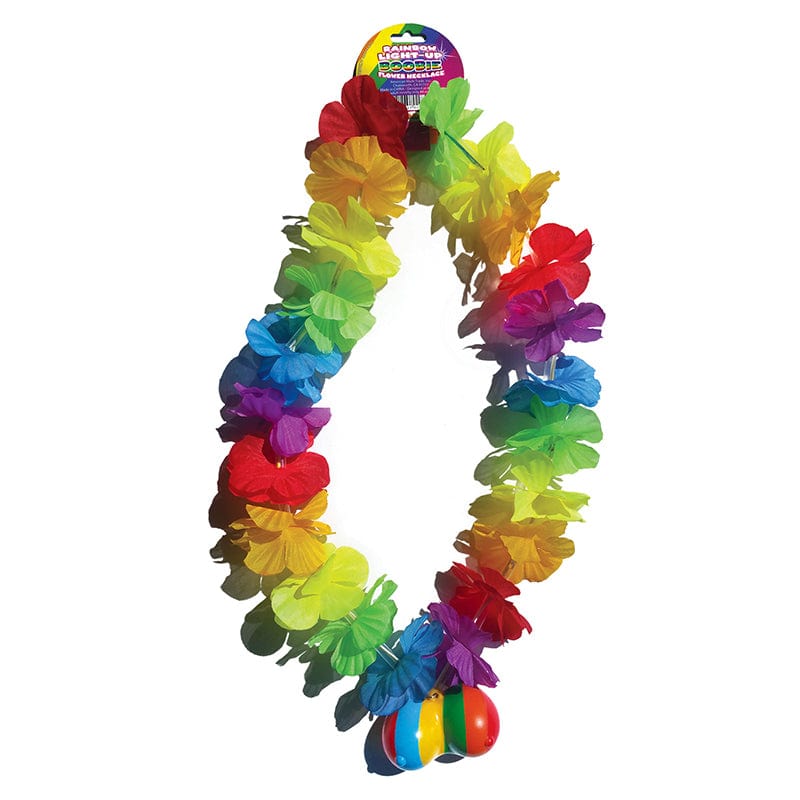 Hott Products Bachelorette Party Hott Products Rainbow Light Up Boobie Flower Necklace