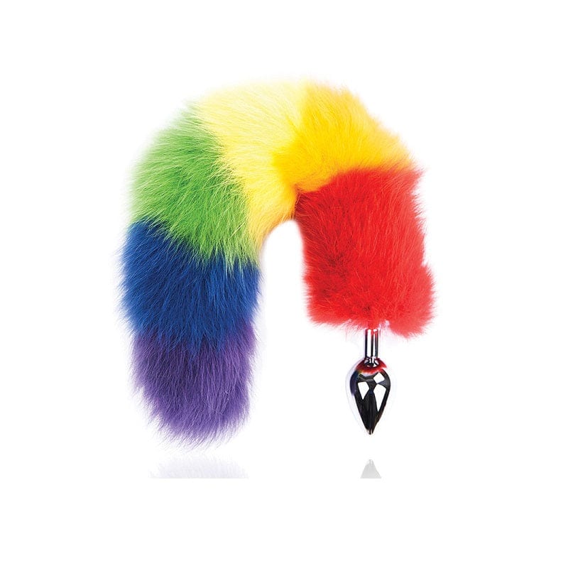 Hott Products Anal Toys Hott Products Rainbow Foxy Tail Pleasure Plug
