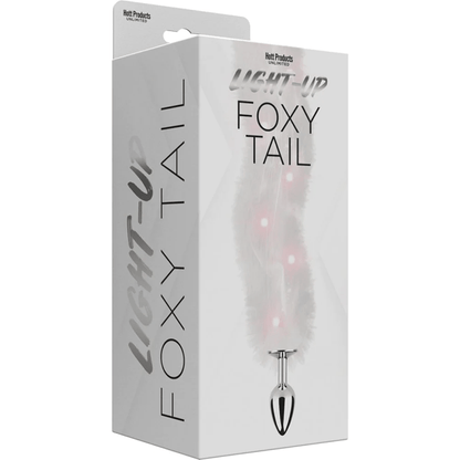 Hott Products Butt Plugs White Hott Products Light-Up Foxy Tail Plug