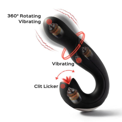 Honey Play Box Vibrators Honey Play Box Joi Pro Remote Control Rotating Head G-spot Vibrator & Clit Licker