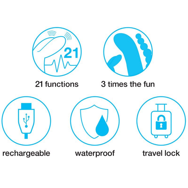 Happy Rabbit Rabbit Vibrators Happy Rabbit Triple Curved Rabbit Vibrator