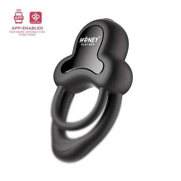 Honey Play Box App Controlled Toys Honey Play Box Anello Vibrating Double Cock Ring