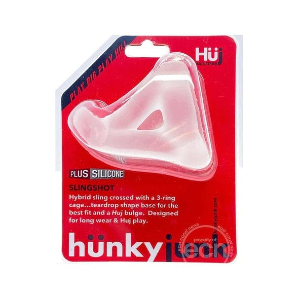 Hunkyjunk Cock Rings Hunkyjunk Slingshot 3-Ring Teardrop Sling Ice