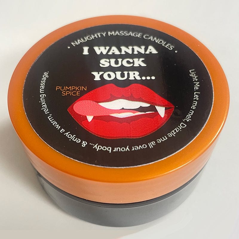 Kama Sutra Massage Candles Kama Sutra Massage Candle “I Wanna Suck” Pumpkin Spice
