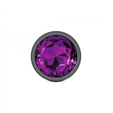 Viben Anal Toys Cheeky Charms Gunmetal Grey Purple Gem Butt Plug