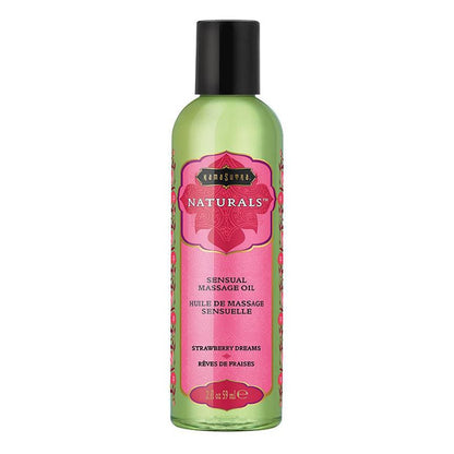 Kama Sutra Lubes & Lotions 2oz Kama Sutra Naturals Strawberry Dreams Massage Oil