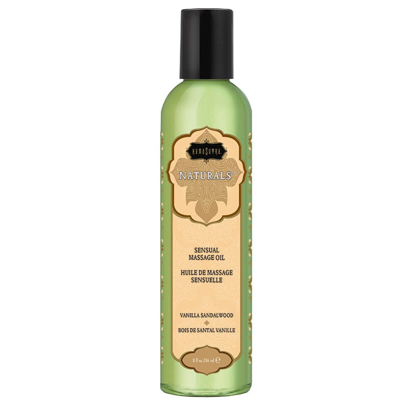 Kama Sutra Lubes & Lotions 8oz Kama Sutra Naturals Vanilla Sandalwood Massage Oil