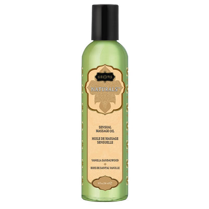 Kama Sutra Lubes & Lotions 8oz Kama Sutra Naturals Vanilla Sandalwood Massage Oil