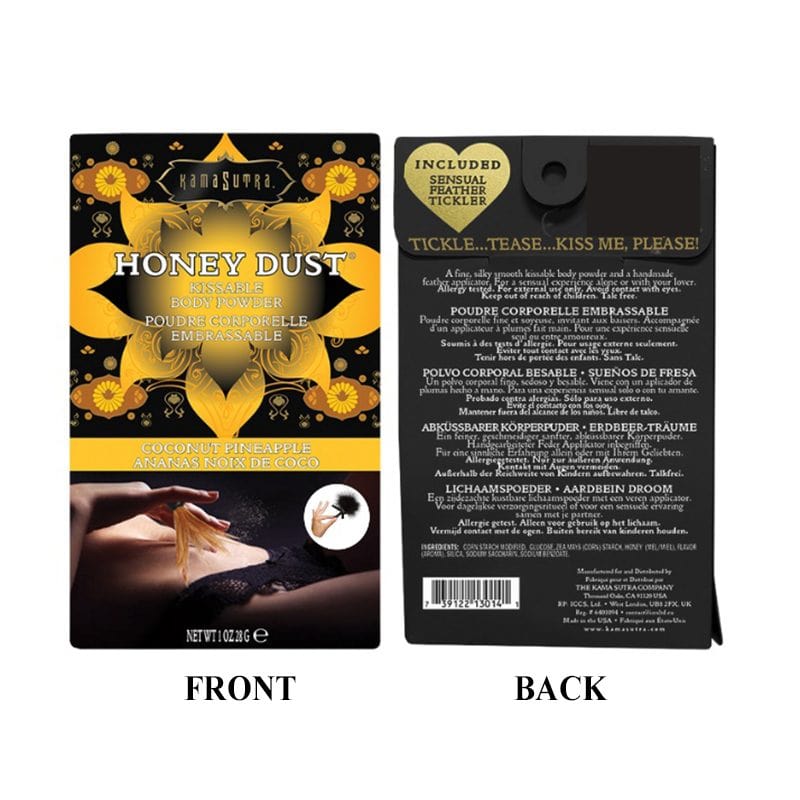 Kama Sutra Sensual Love Coconut Pineapple / 1 oz Kama Sutra Honey Dust Kissable Body Powder