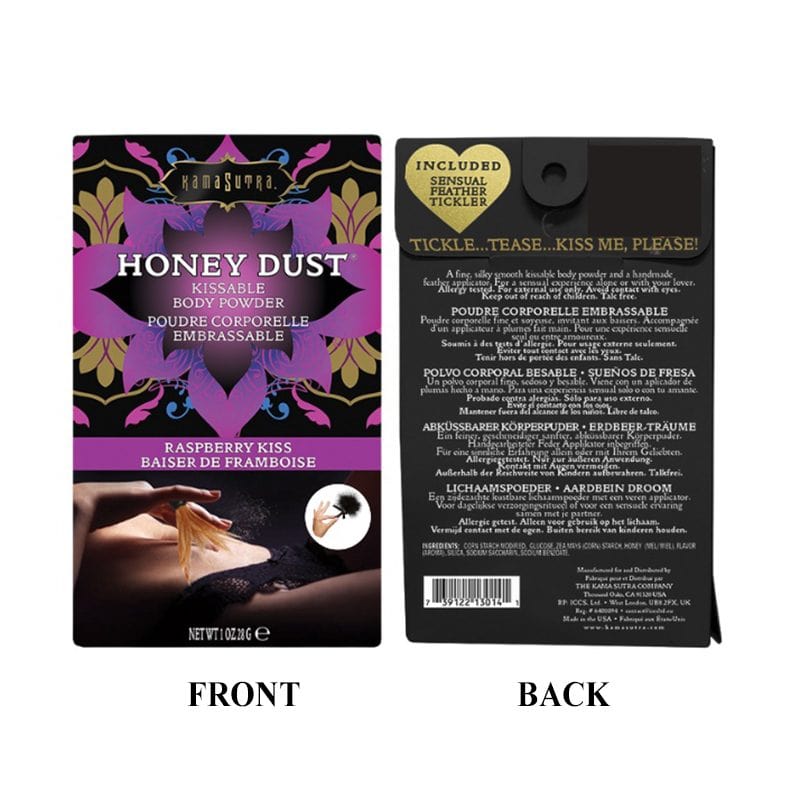 Kama Sutra Sensual Love Raspberry Kiss / 1 oz Kama Sutra Honey Dust Kissable Body Powder