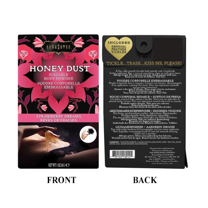 Kama Sutra Sensual Love Strawberry Dreams / 1 oz Kama Sutra Honey Dust Kissable Body Powder