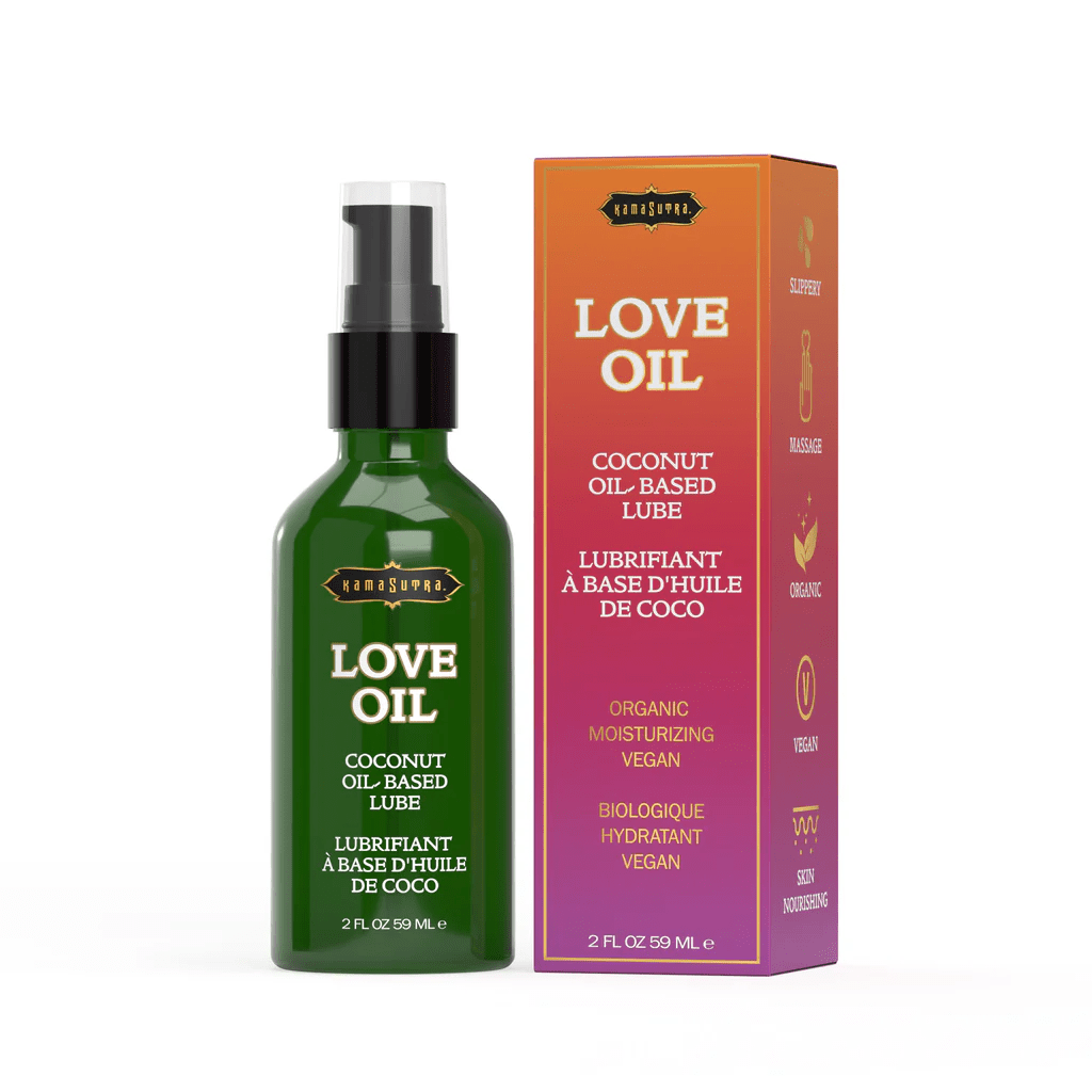 Kama Sutra Lubricant 2 fl oz Kama Sutra Love Oil Coconut Oil-Based Lube
