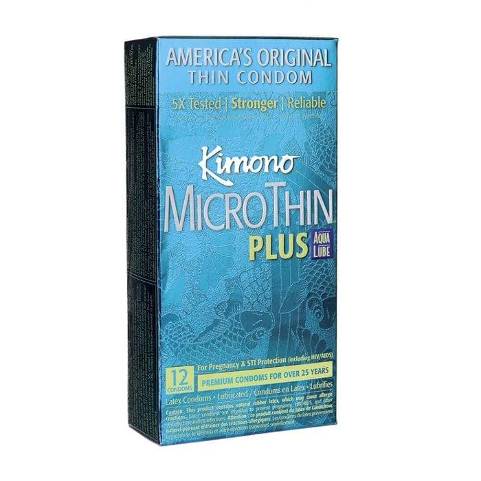 Kimono Condoms 12 pack Kimono Micro Thin Condoms with Aqua Lube