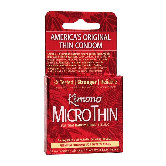 Kimono Condoms 3 pack Kimono MicroThin Condoms