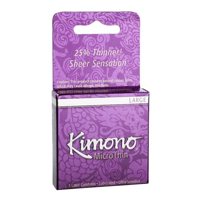 Kimono Condoms 3 pack Kimono MicroThin Large Condoms