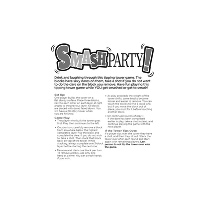 Little Genie Novelties & Parties Little Genie Smash Party Sexy Tipping Tower Drinking Game