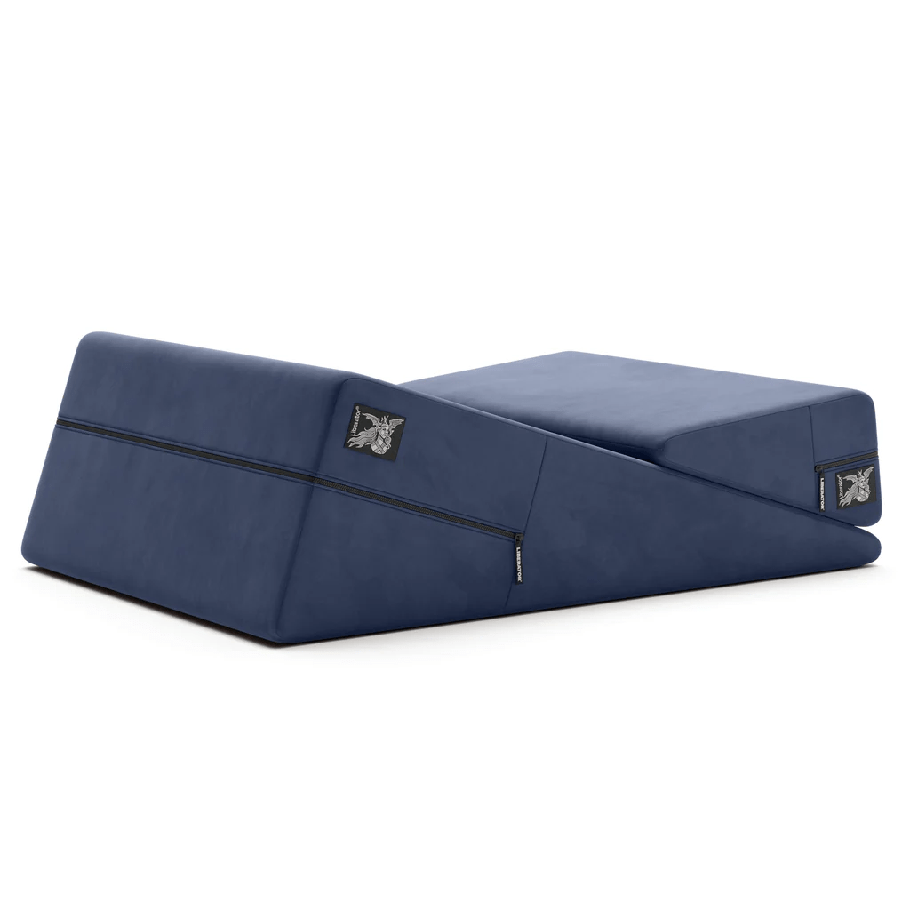 Liberator Sex Furniture Décor Velvet Blue Liberator Wedge/Ramp Combo