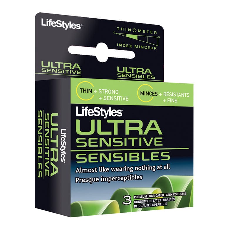 LifeStyles Condoms 3 pack LifeStyles Ultra Sensitive Condoms