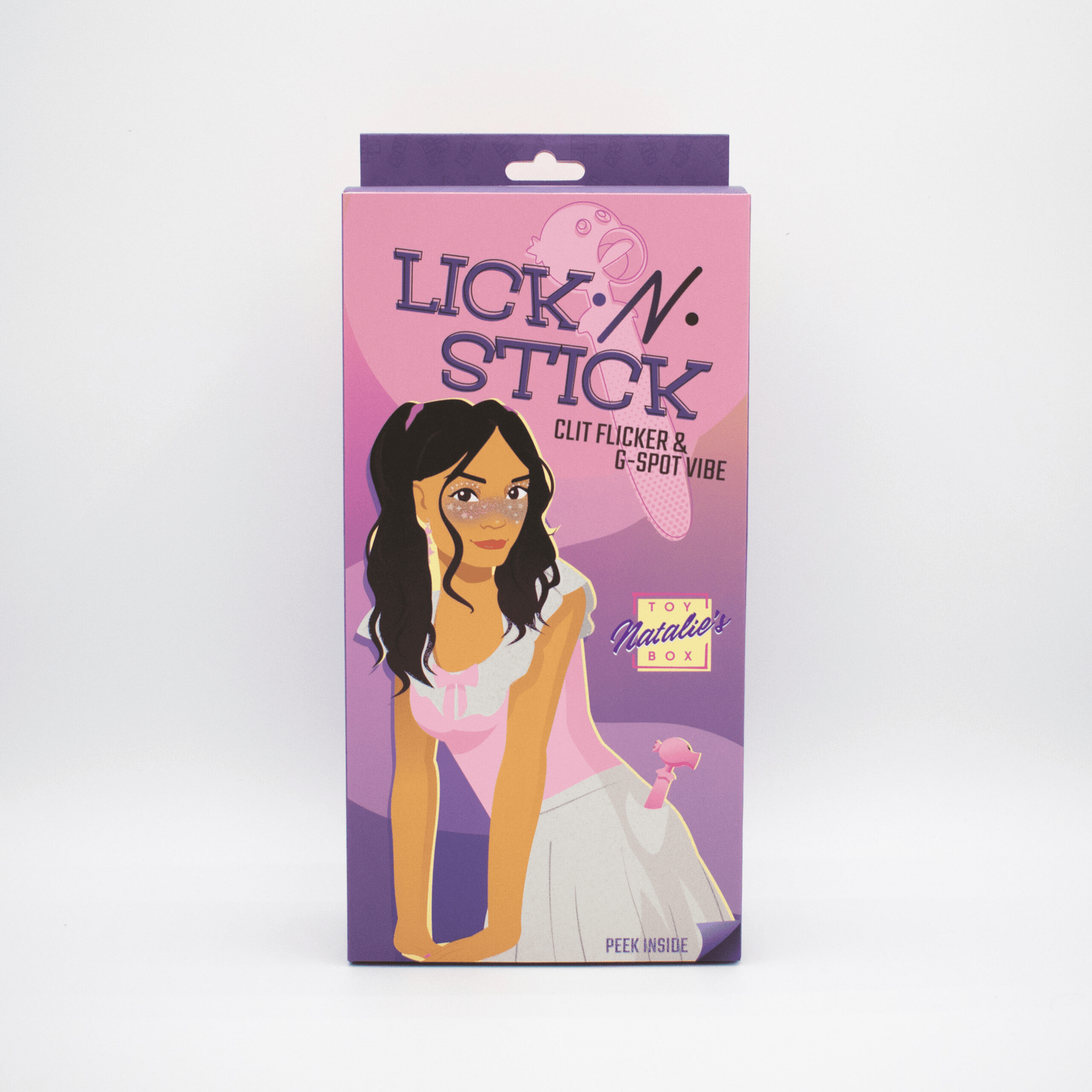 Natalie's Toybox Clitoral Stimulators Natalie's Toybox Lick N’ Stick Clit Flicker & G-Spot Vibrator
