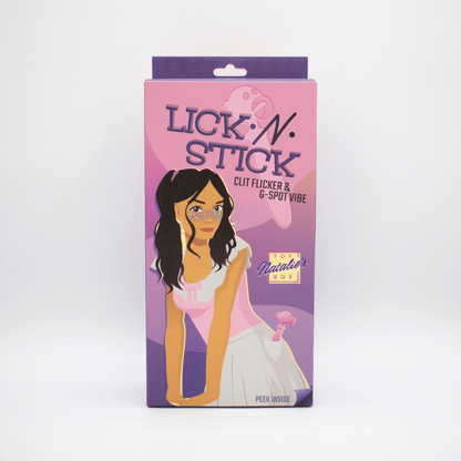 Natalie's Toybox Clitoral Stimulators Natalie's Toybox Lick N’ Stick Clit Flicker & G-Spot Vibrator
