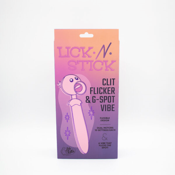 Natalie's Toybox Clitoral Stimulators Natalie's Toybox Lick N’ Stick Clit Flicker & G-Spot Vibrator