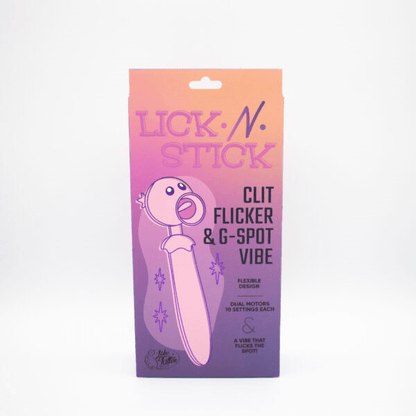 Natalie's Toybox Clitoral Stimulators Natalie's Toybox Lick N’ Stick Clit Flicker & G-Spot Vibrator