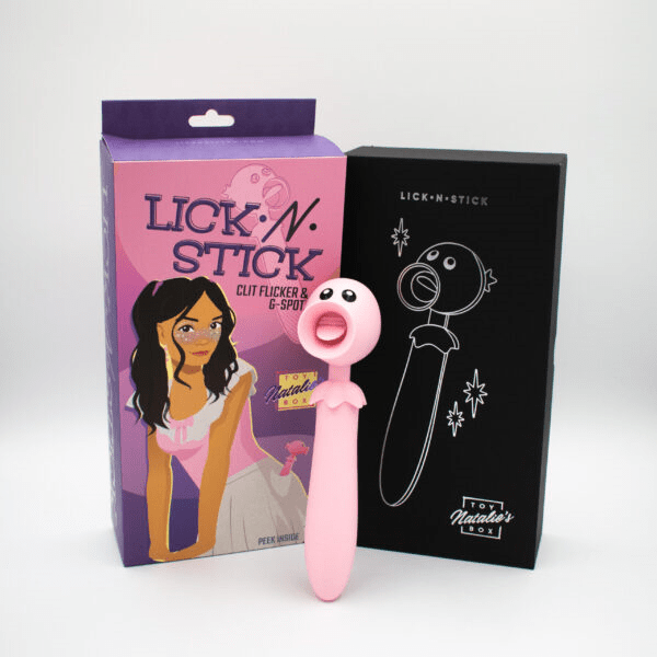 Natalie's Toybox Clitoral Stimulators Natalie's Toybox Lick N’ Stick Clit Flicker & G-Spot Vibrator