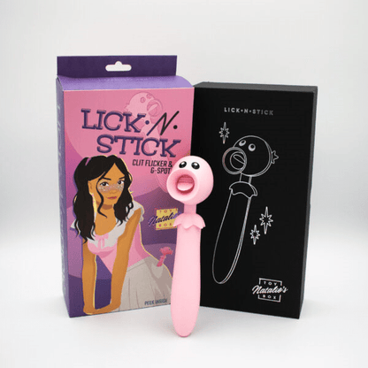 Natalie's Toybox Clitoral Stimulators Natalie's Toybox Lick N’ Stick Clit Flicker & G-Spot Vibrator