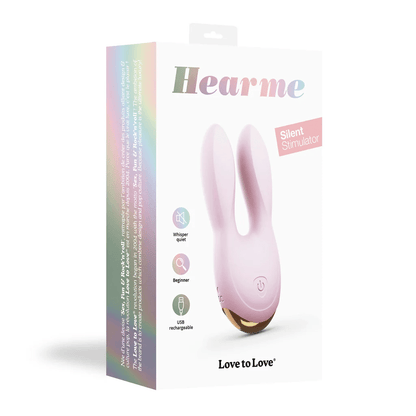 Love To Love Clitoral Stimulators Baby Pink Love To Love Hear Me Silent Stimulator
