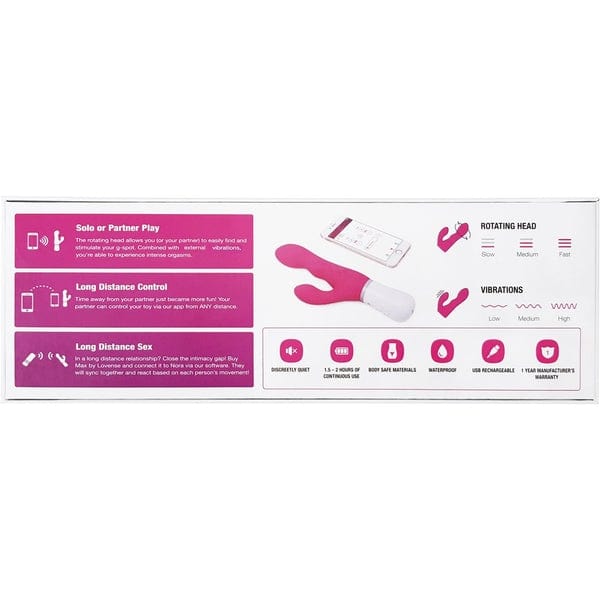 Lovense Vibrators Lovense Nora Bluetooth Rabbit Vibrator