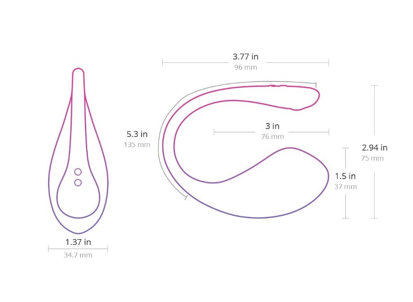 Lovense Vibrators Lovense Lush 3 Bluetooth Remote Control Couples Vibrator