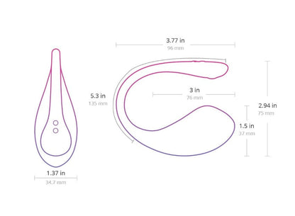 Lovense Vibrators Lovense Lush 3 Bluetooth Remote Control Couples Vibrator