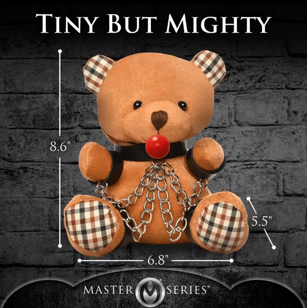 Master Series Novelties & Parties Master Series Gagged Bondage Teddy Bear Plush