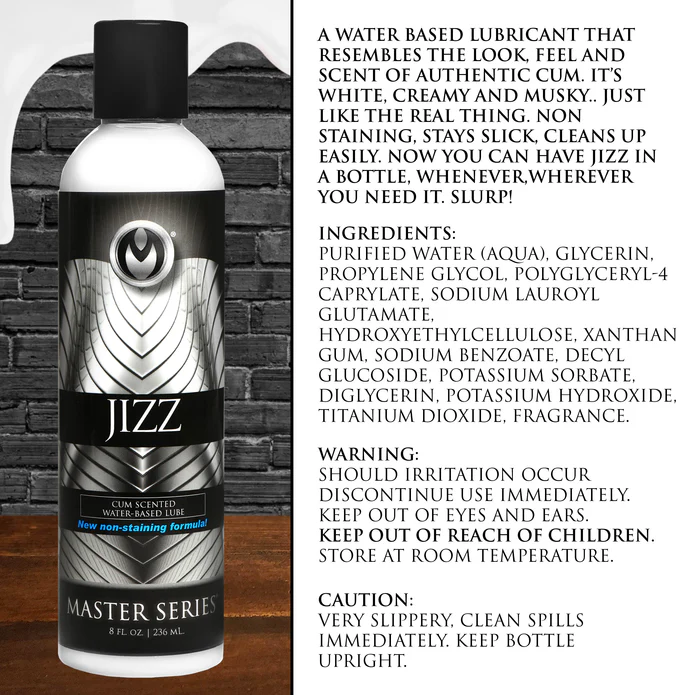 Master Series Jizz Water-Based Cum Scented Lube