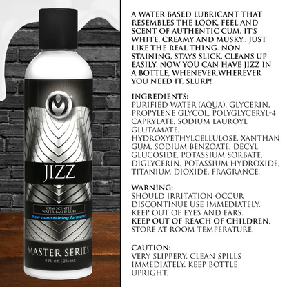 Master Series Jizz Water-Based Cum Scented Lube