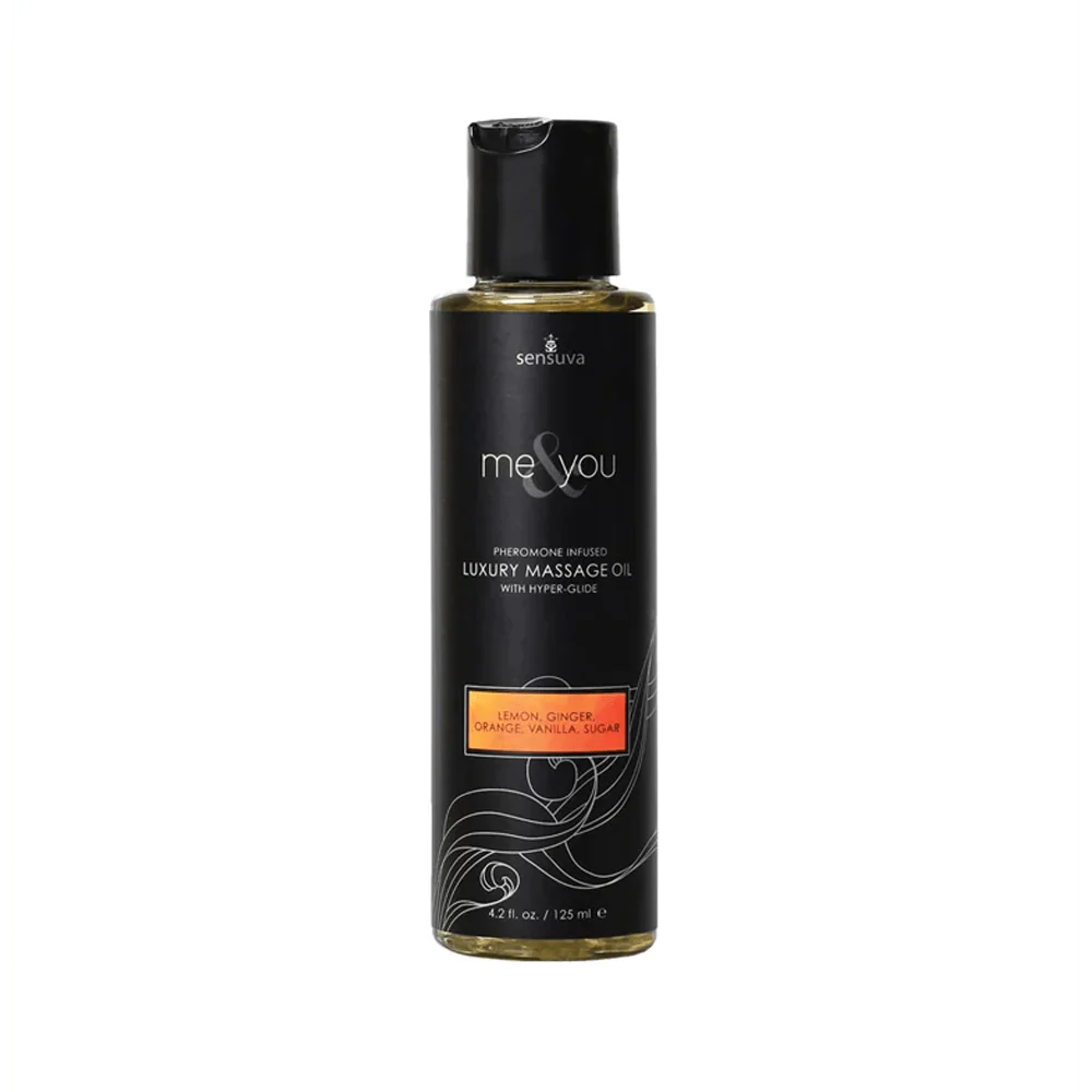 Sensuva Massage Oil Lemon Ginger Orange Vanilla Sugar Sensuva Me & You Pheromone Infused Massage Oil