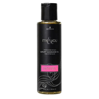Sensuva Massage Oil Pink Grapefruit & Vanilla Bean Sensuva Me & You Pheromone Infused Massage Oil