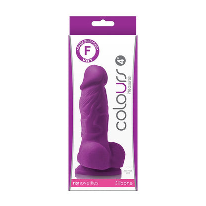 NS Novelties Dildos NS Novelties Colors Pleasures 4” Dildo Purple